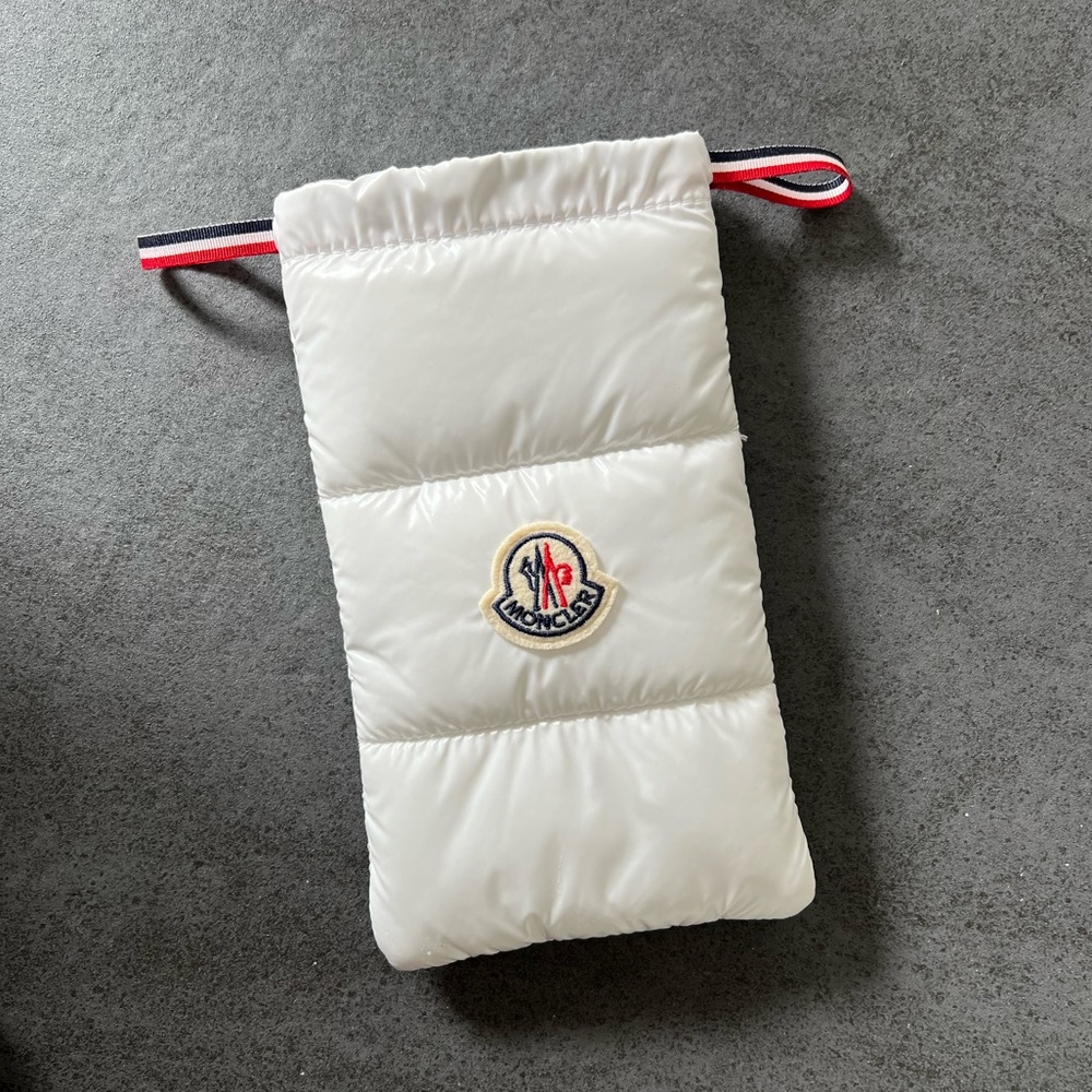 *NEW* Moncler White Puffy Pouch